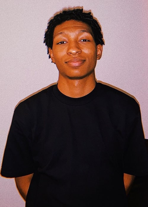 Skylan Brooks as seen in a picture taken in March 2020