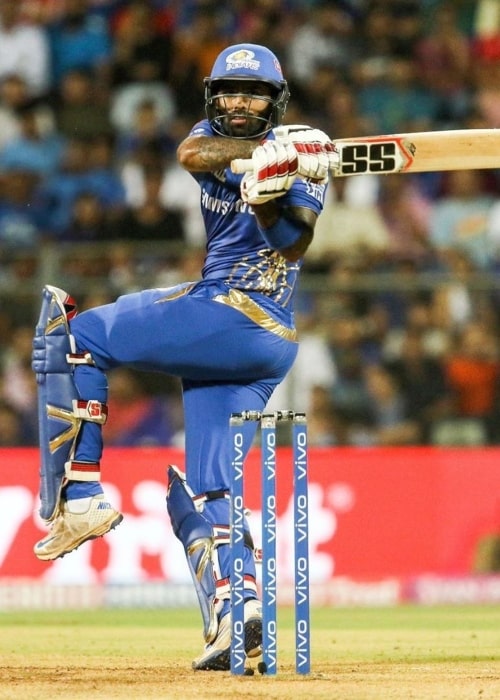 Suryakumar Yadav as seen in a picture taken while playing at the 2019 IPL for Mumbai Indians