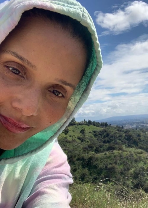 Sydney Tamiia Poitier as seen in a selfie taken in March 2020