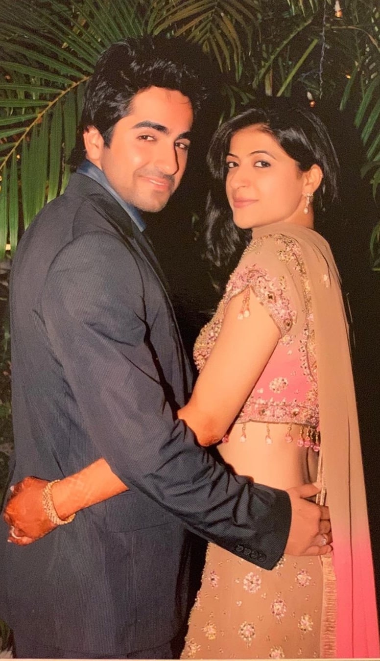 Tahira Kashyap as seen in a picture taken with her husband Ayushmann Khurrana in the past