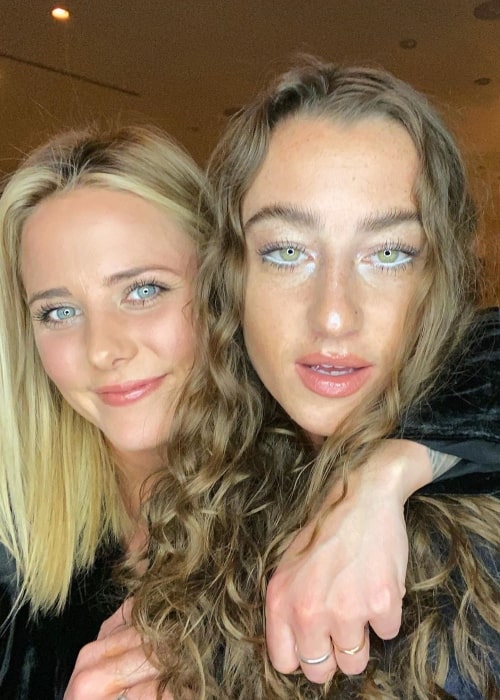 Taylor Blake as seen in a selfie taken with her girlfriend Kristian Haggerty in West Hollywood, California in January 2020