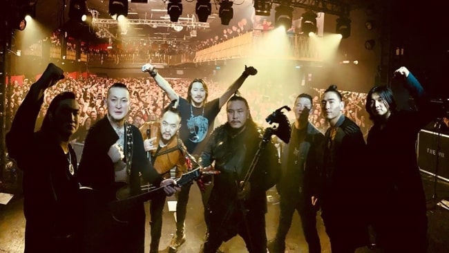 The Hu Band in a picture taken at The Gereg Tour in London in The Electric Ballroom in February 2020