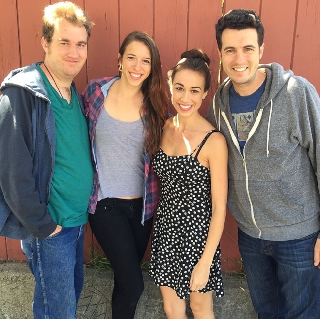 Trent Ballinger with his siblings Rachel, Colleen and Christopher Ballinger in Santa Barbara in 2015