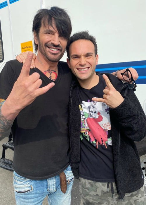 Troy Gentile (Right) and Tommy Lee as seen in January 2020