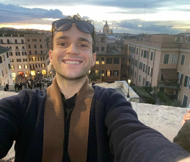 Troy Gentile in a selfie in November 2019