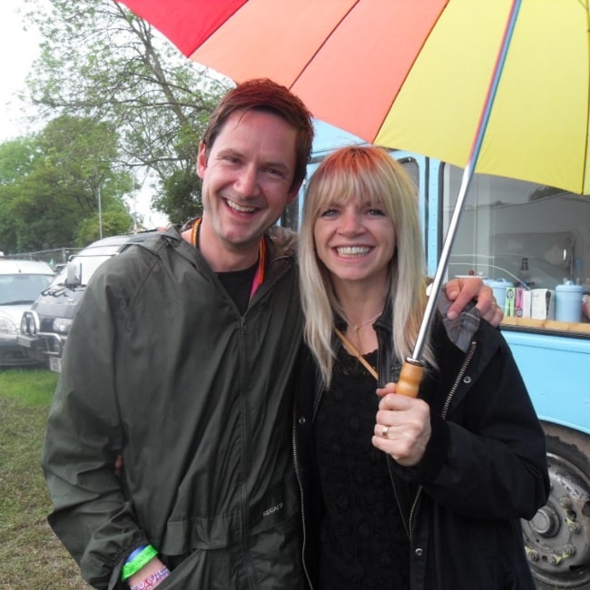 Worthy FM's Guy with the lovely Zoe Ball as seen in a picture taken in January 7, 2009