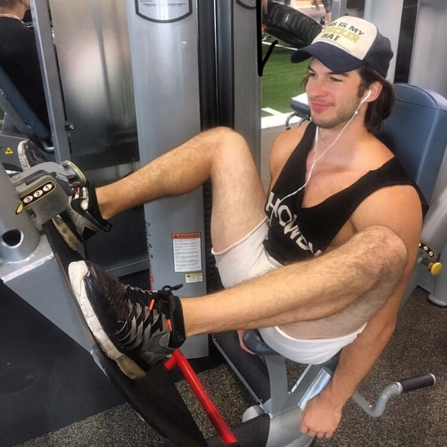 Adam Hagenbuch as seen in a picture taken while in the gym in August 2019