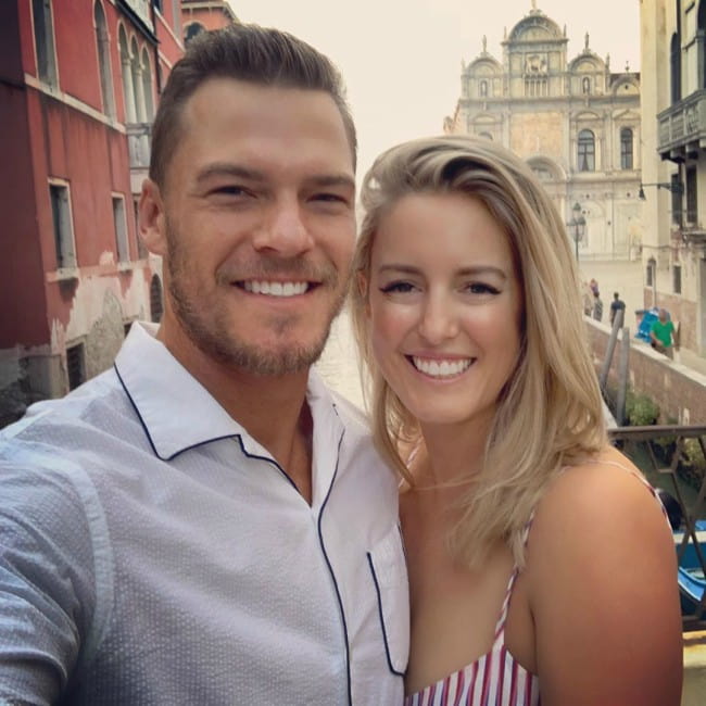 Alan Ritchson and Catherine Ritchson in a selfie in October 2019