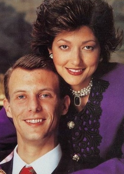 Alexandra, Countess of Frederiksborg and her former husband Prince Joachim in a picture from the past