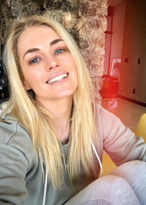 Amanda Hearst as seen in a selfie taken in Los Angeles, California in March 2020