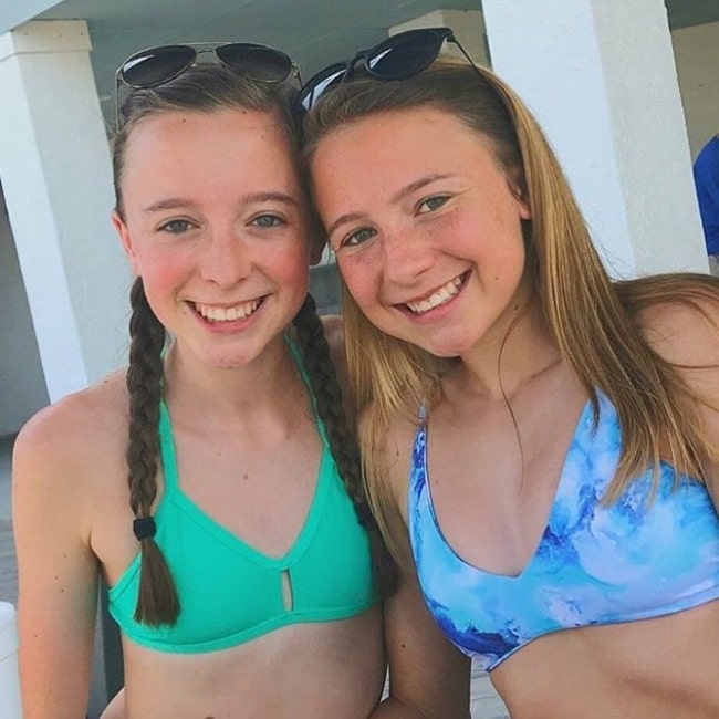 Anna Louise (Left) posing for a picture along with Avery Christine