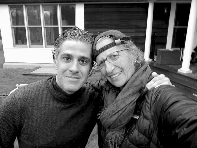 Annie Leibovitz sharing her selfie with Marco Anelli in May 2013