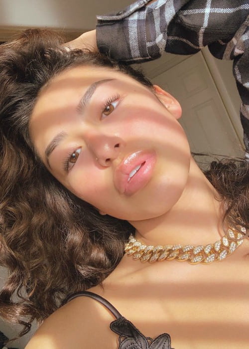Areana Lopez in an Instagram selfie as seen in January 2020