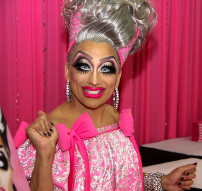 Bianca Del Rio smiling for a picture at RuPauls DragCon 2018