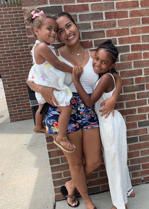 Briana DeJesus as seen in a picture taken with her daughters Nova Star DeJesus and Stella Star DeJesus in July 2019 in Long Island, New York