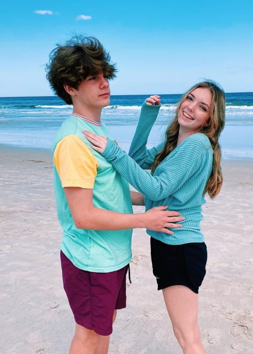 Brynna Barry and Caden Jackson as seen in March 2020