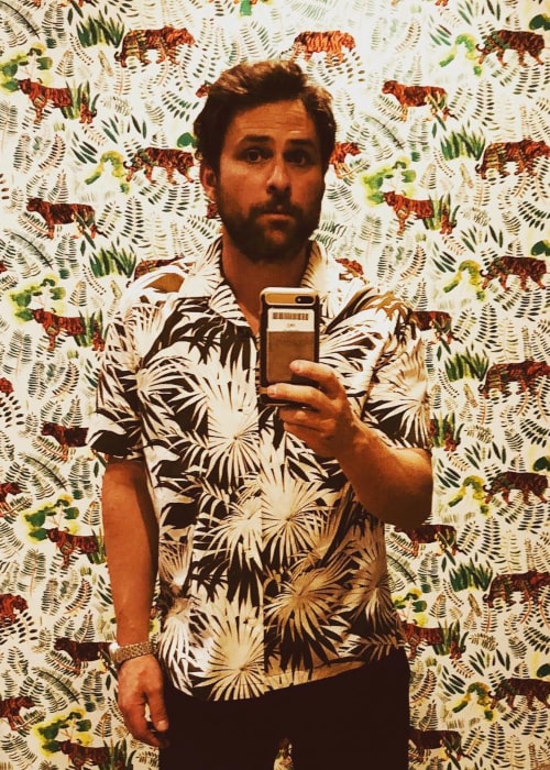Charlie Day in an Instagram selfie from August 2018
