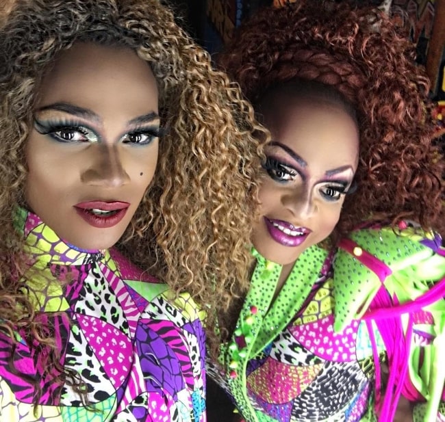 Chi Chi DeVayne (Left) and Kennedy Davenport in Sydney, Australia in March 2018