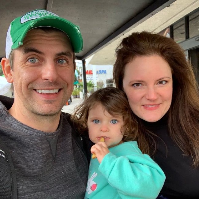 Cooper Barnes with his wife and daughter as seen in January 2019