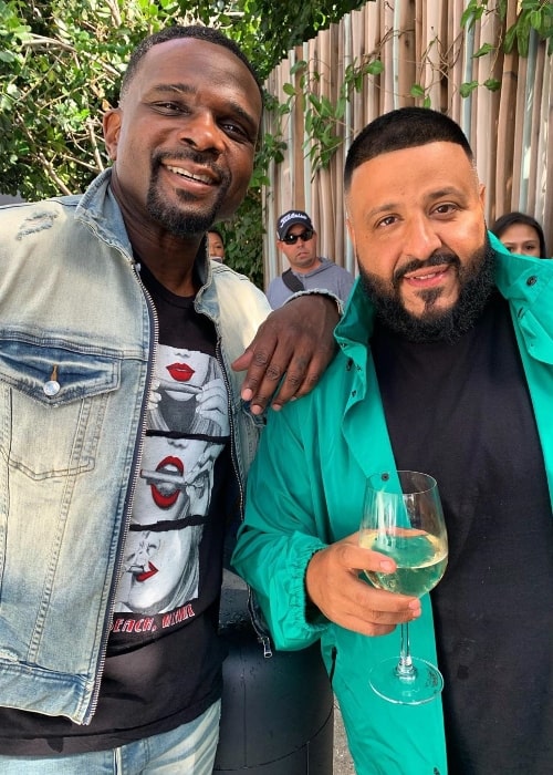 Darius McCrary (Left) in a picture alongside DJ Khaled at Swan, Miami in February 2020