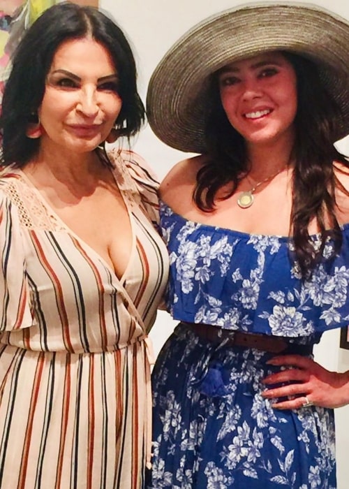 Darlene Tejeiro as seen in a picture taken with actress Kathrine Narducci in Brooklyn, New York in June 2019