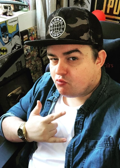 Daz Black as seen while taking a selfie in February 2020