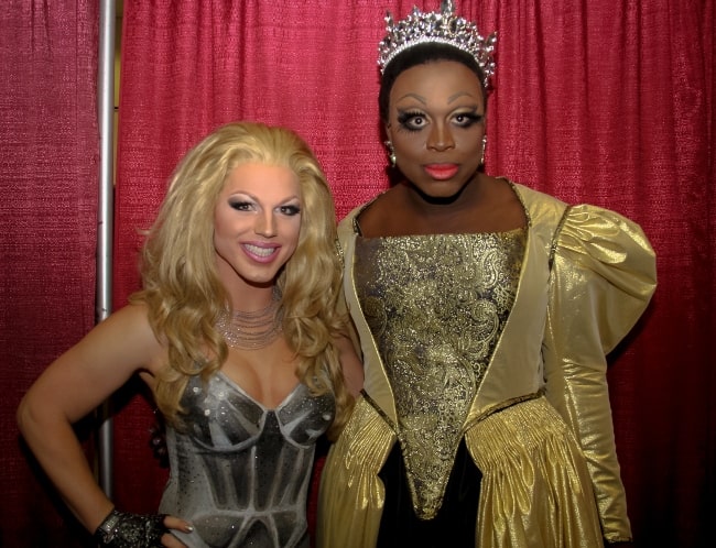 Derrick Barry (Left) and Bob the Drag Queen at RuPaul's DragCon 2017