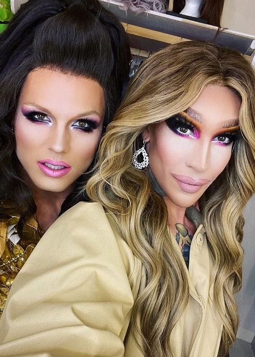 Derrick Barry (Left) as seen in a selfie alongside Kameron Michaels at Flamingo Las Vegas Hotel & Casino in February 2020