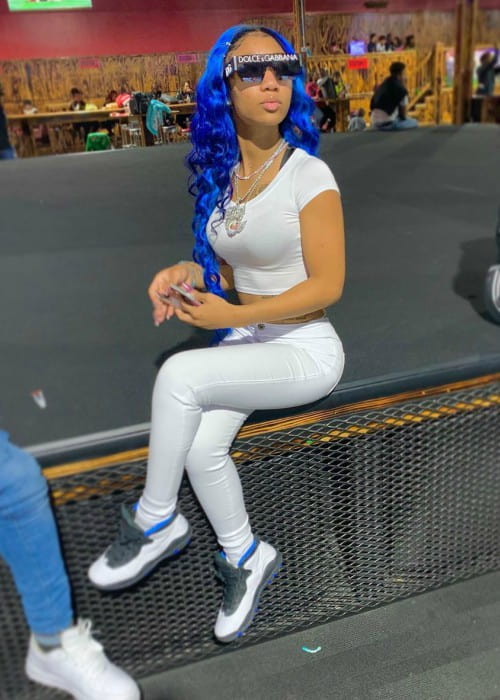 Eisha Hickson as seen in December 2019