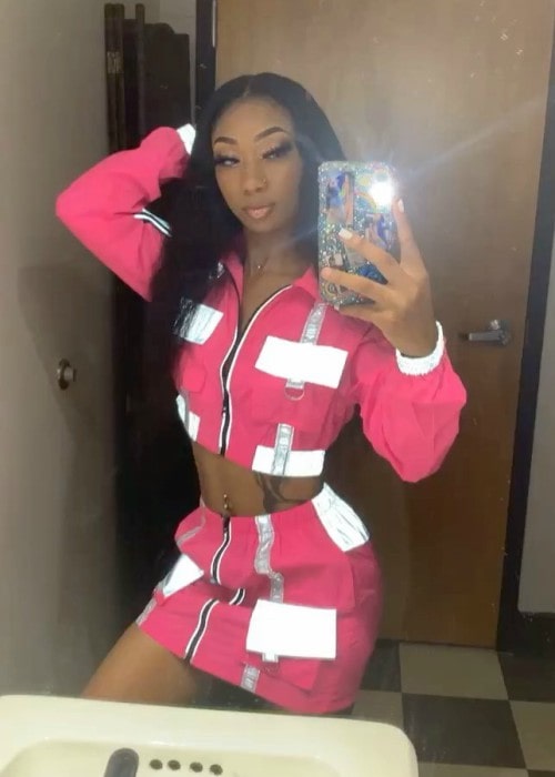 Eisha Hickson in a selfie in November 2019