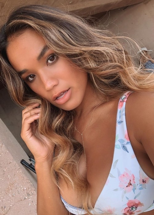 Eryn Krouse as seen while taking a selfie in Malibu, California in September 2019