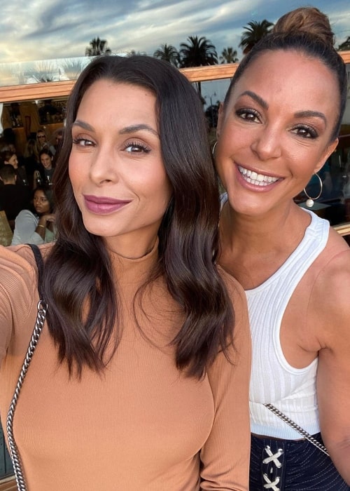 Eva LaRue as seen in a selfie taken with model Lara Larue Rutherford in January 2020