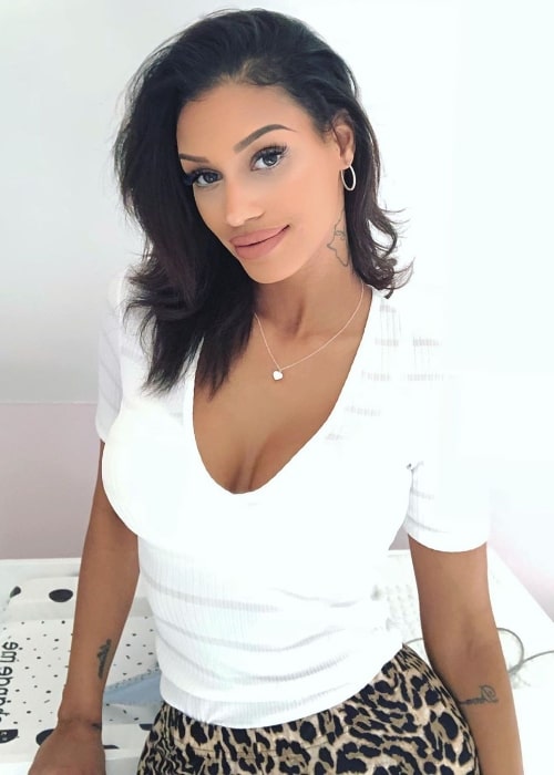 Fanny Neguesha as seen while smiling for a picture in September 2019