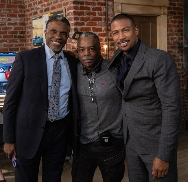 From Left to Right - Keith David, LeVar Burton, and Charles Michael Davis in March 2020