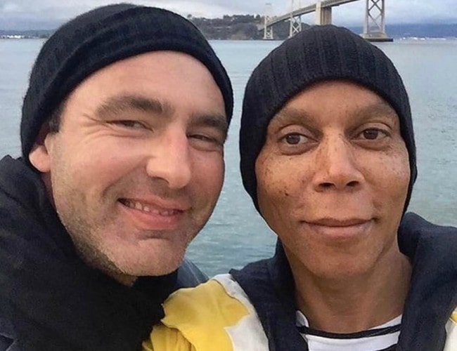 Georges LeBar (Left) and RuPaul in an Instagram post in March 2017