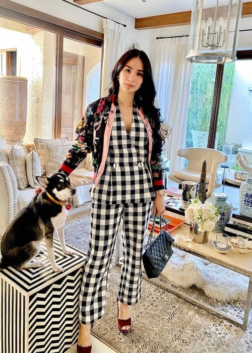 Heart Evangelista with her pet dog, as seen in February 2020