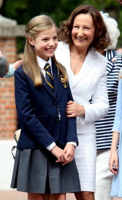Infanta Sofía of Spain as seen on the occasion of her first communion