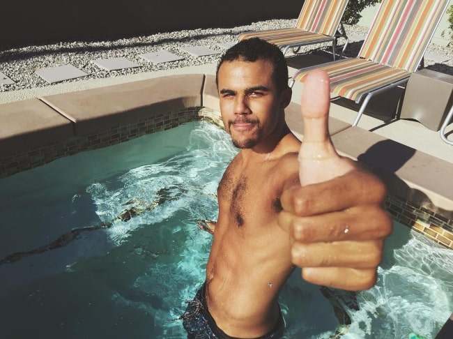 Jacob Artist soaking up the sun in October 2017