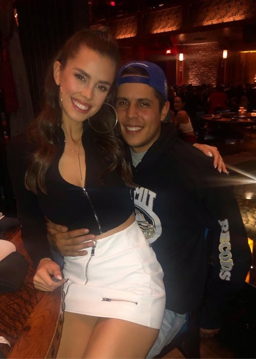 Jessica Buch as seen in a picture taken with her beau Kevin at TAO in Los Angeles, California in February 2019
