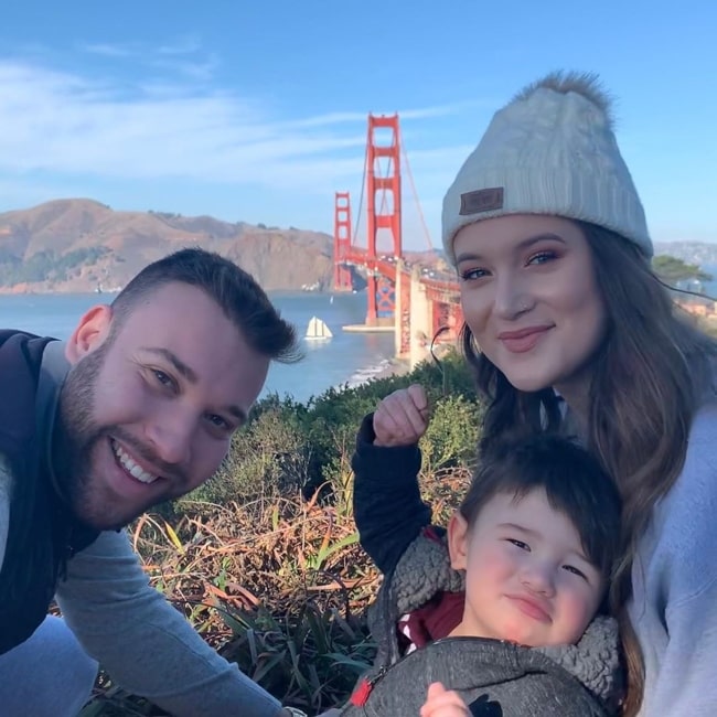 Jessica Vazquez as seen in a picture taken with her husband Nassim Ssimou and son Noah in November 2019
