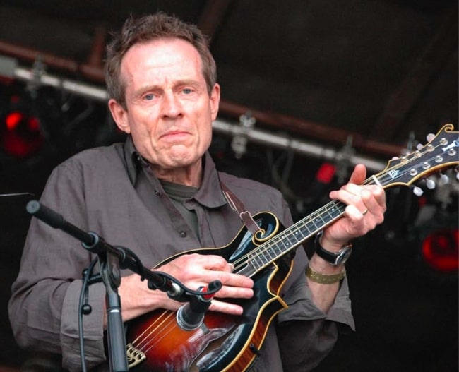 John Paul Jones as seen while playing mandolin in May 2007