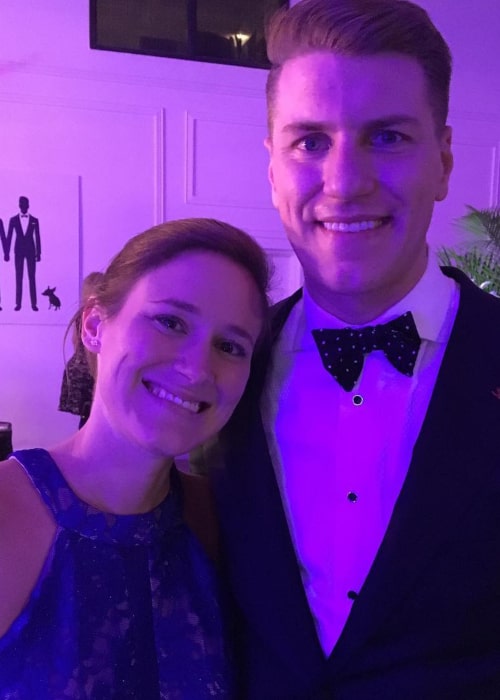 Kaelyn Petras and her brother, as seen in August 2017