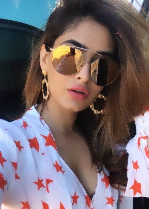 Karishma Sharma in an Instagram selfie as seen in January 2020