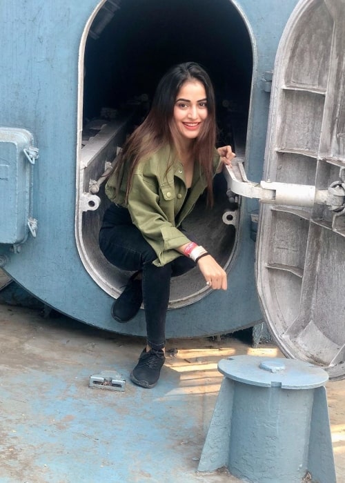 Khushi Chaudhary as seen in a picture taken at the Imagica Water Park in March 2020