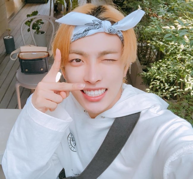 Kim Hong-joong smiling in a selfie in September 2018