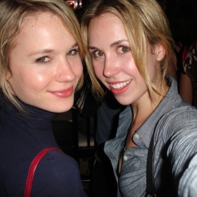 Kristen Hager as seen in a selfie taken with actress Siobhan Murphy in 2006