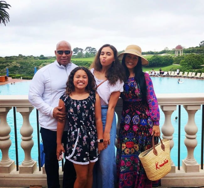 Kristie Ray with her family in June 2019