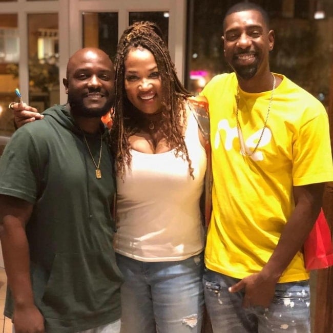 Kym Whitley with her co-stars in August 2019