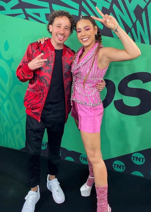 Luisito Comunica and Mexican actress Danna Paola, as seen in March 2020