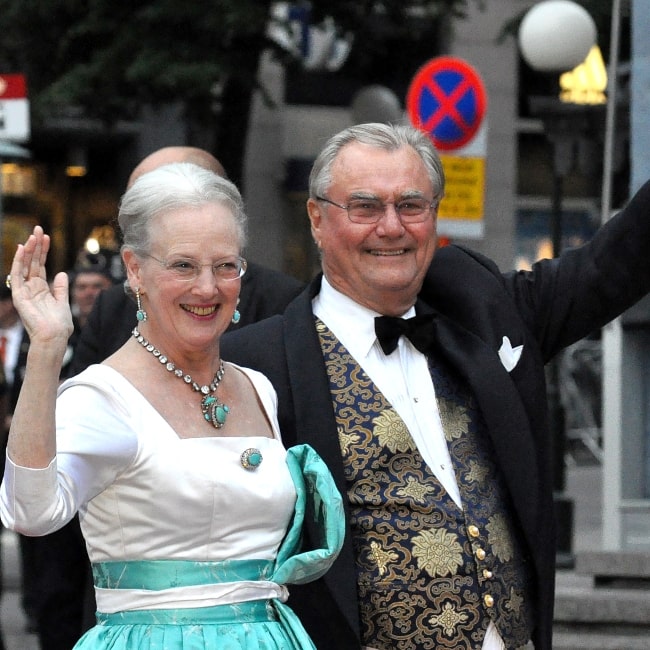 Margrethe II of Denmark and her spouse Henri de Laborde de Monpezat in June 2010